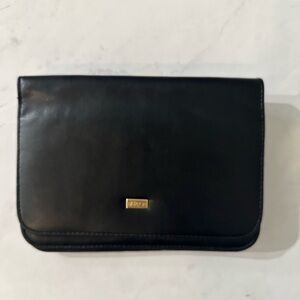 Buxton Black Leather Clutch